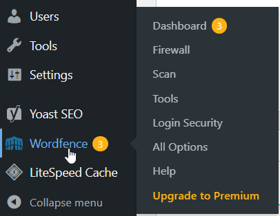 Wordfence plugin issues