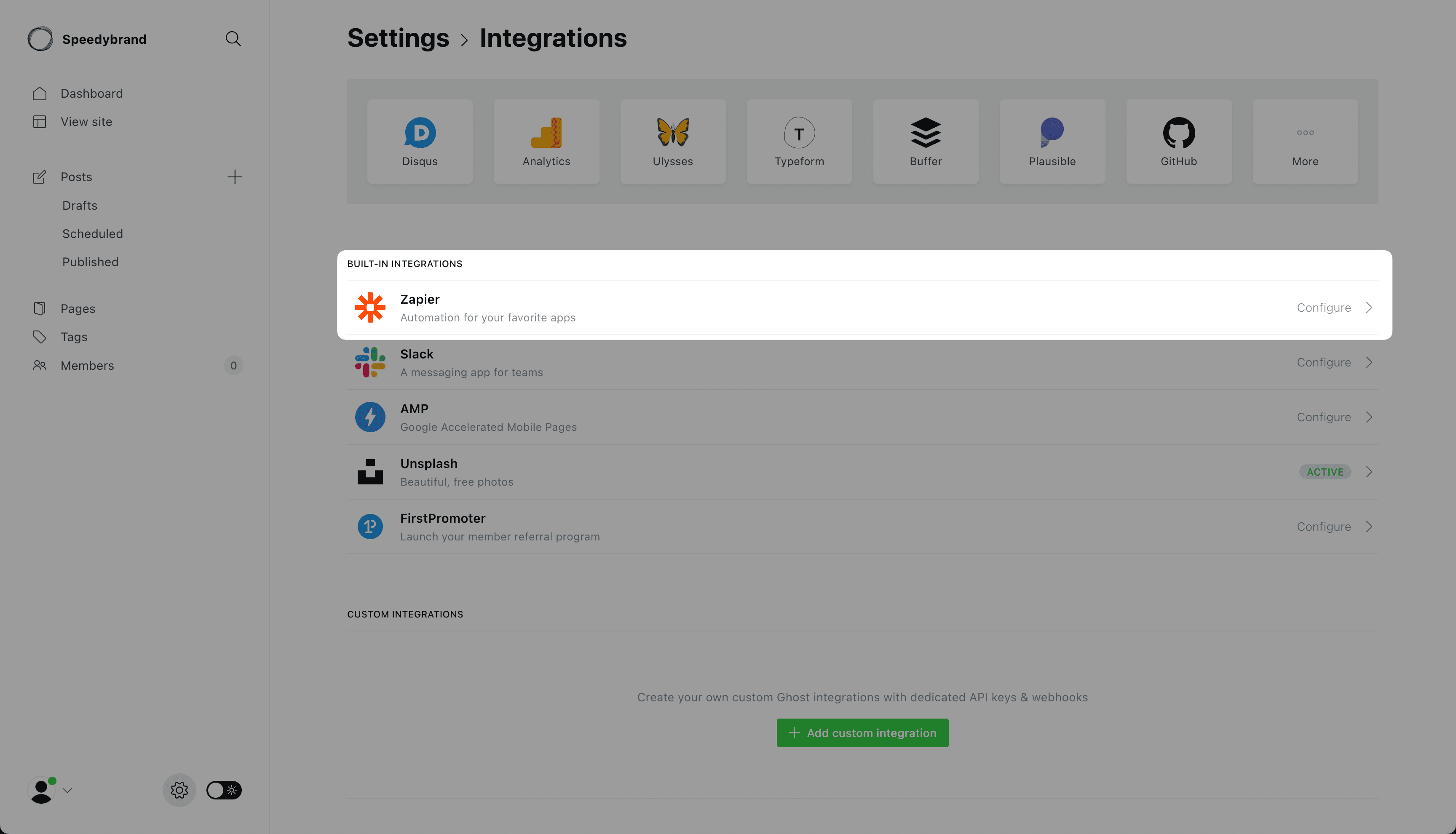 Zapier Integration