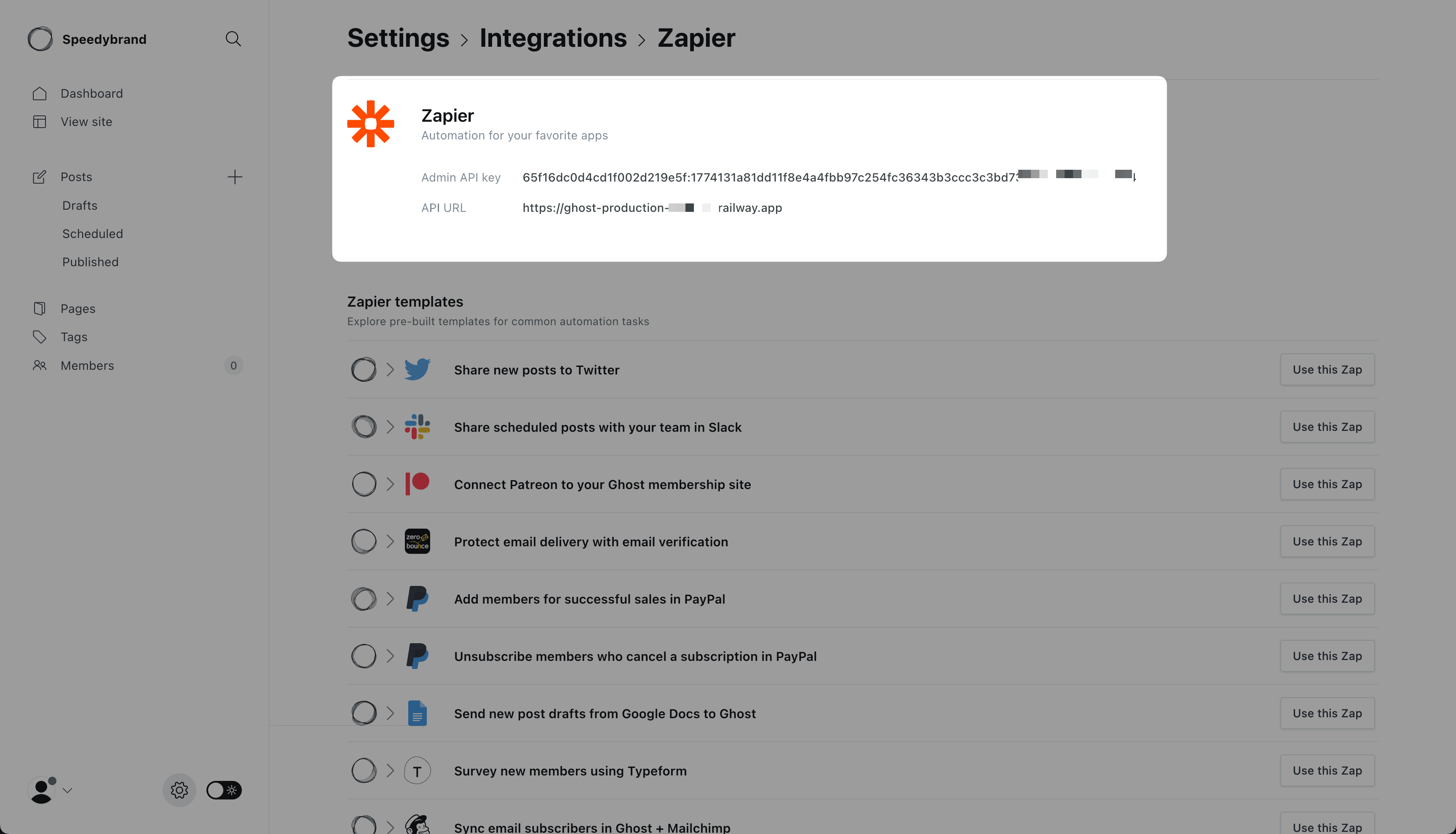 Zapier Integration